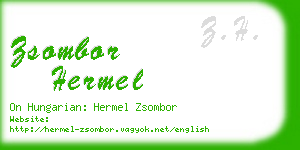 zsombor hermel business card